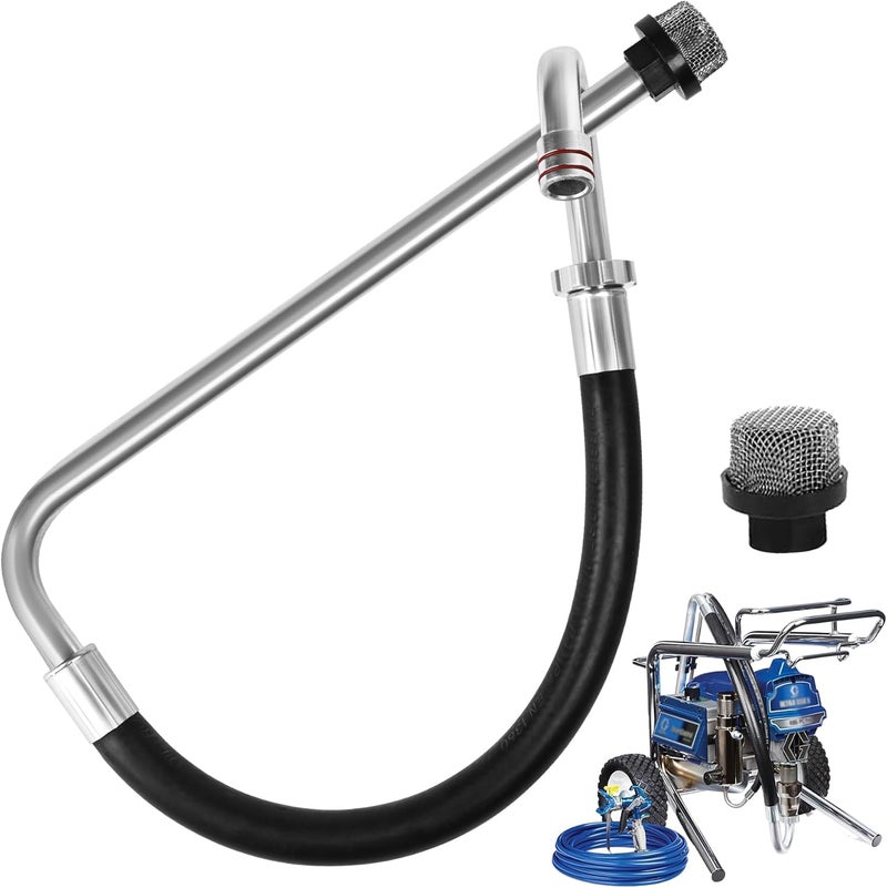 Elyaspedy 2025 New Stainless Steel Suction Hose,Compatible With Graco 390 395 490 495 595 And Tongshan T300 500 Airless Spraying/Line Painting Machine,Airless Paint Sprayer Accessories - Image 1